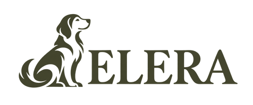 ELERA — לוגו עם סמל כלב בגוון זית